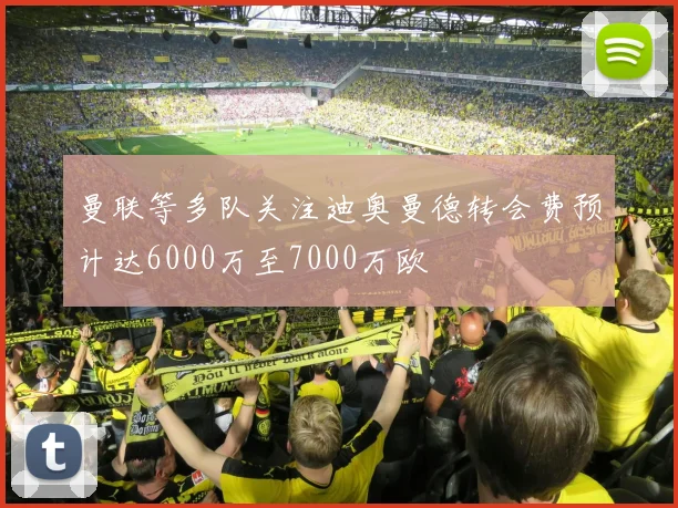 曼联等多队关注迪奥曼德转会费预计达6000万至7000万欧
